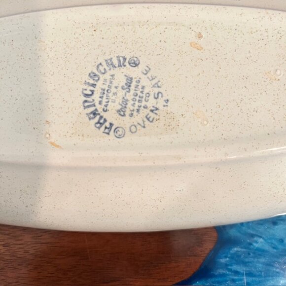 2 Pc Franciscan Autumn Leaves Divided Serving Dish & Oval Relish Tray - Picture 10 of 10